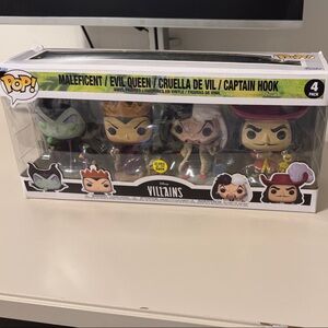 Funko Pop! Disney Villains 4-Pack